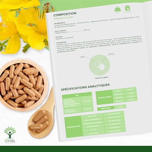 Vue 6 de Millepertuis Bio Bioptimal Complement