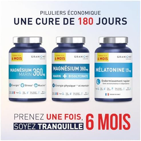 Vue 4 de Granions Magnesium Marin Mg