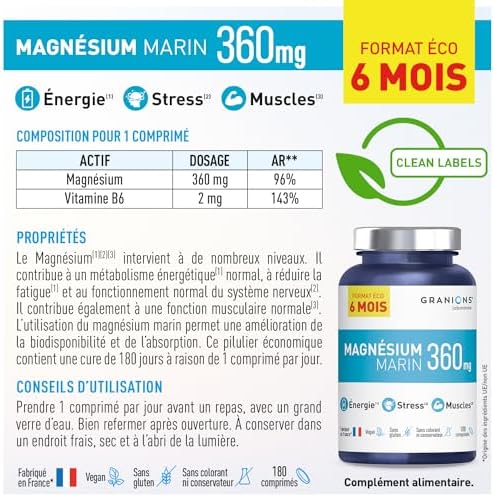 Vue 6 de Granions Magnesium Marin Mg