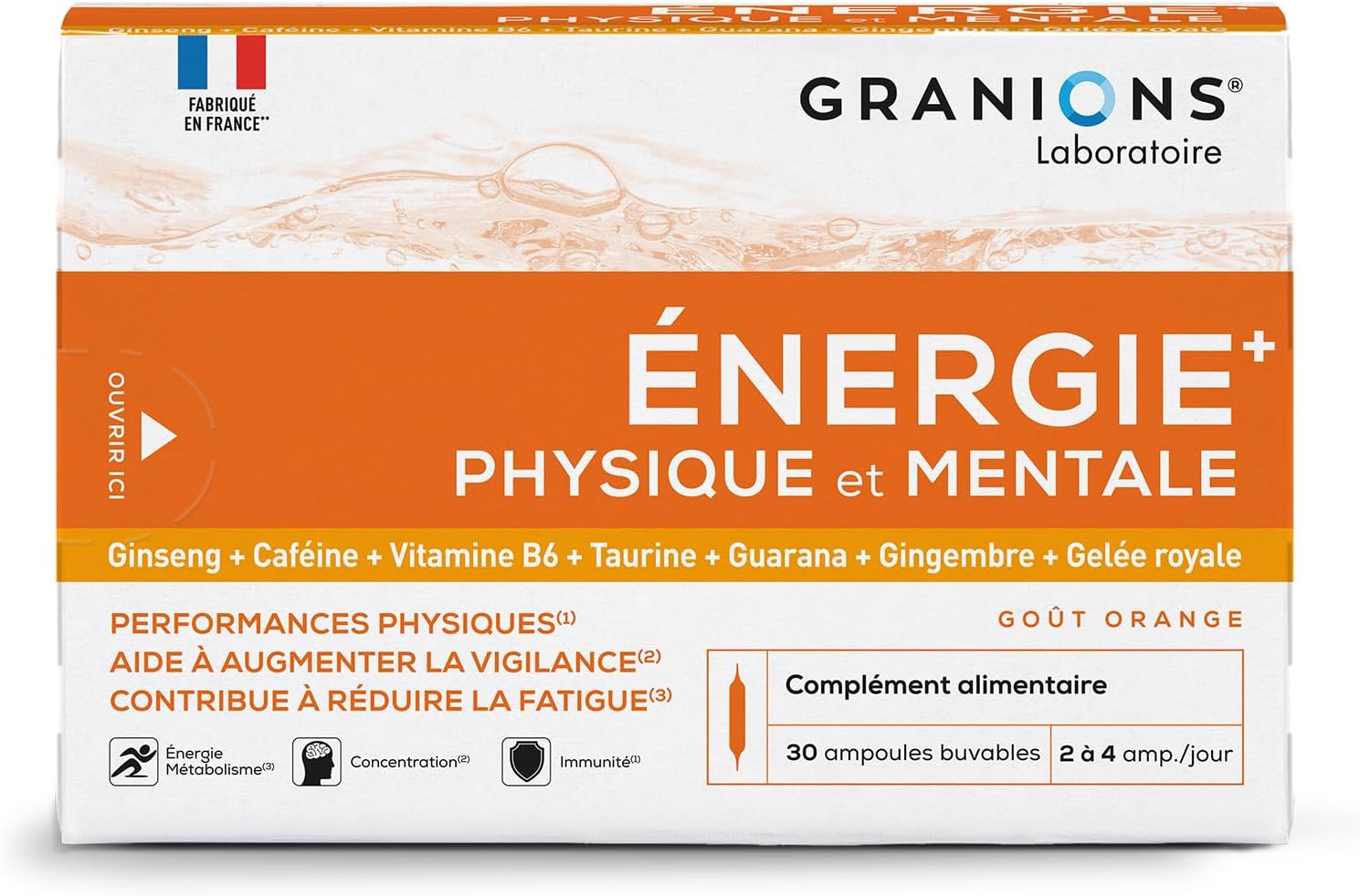 Granions Booster Energie Physique