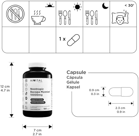Vue 3 de Nootropique Bacopa Monnieri Mg