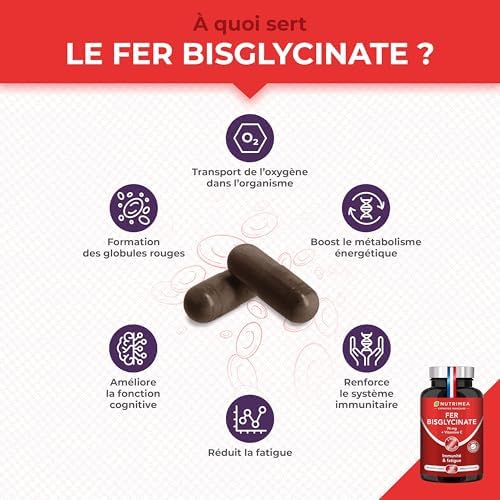 Vue 2 de Fer Bisglycinate Vitamine