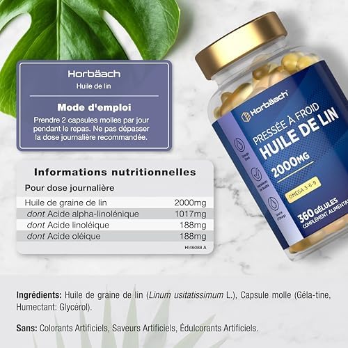 Vue 3 de Huile De Lin Mg