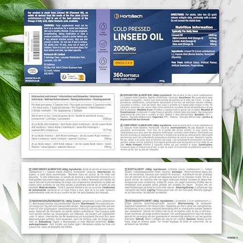 Vue 4 de Huile De Lin Mg