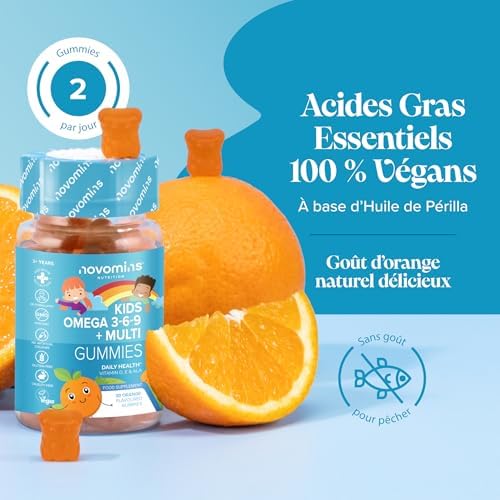 Vue 2 de Gommes Omega Enfants Vitamines