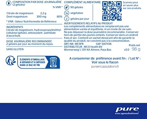 Vue 2 de Pure Encapsulations Citrate De