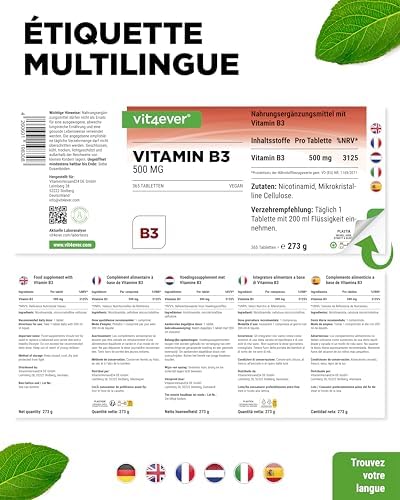 Vue 6 de Vitamine Niacine Mg