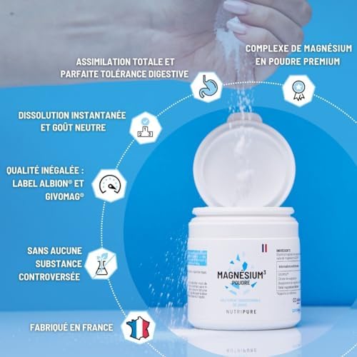 Vue 3 de Nutripure Magnesium Poudre Types