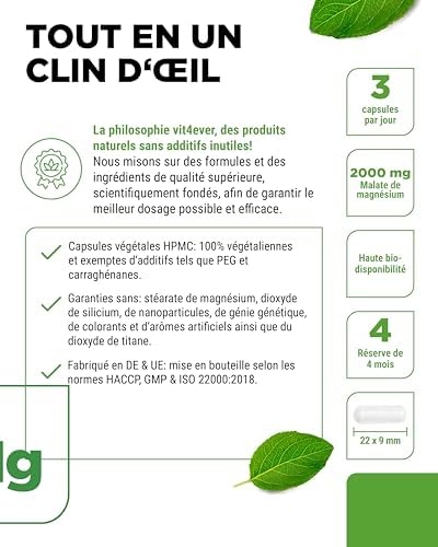 Vue 4 de Malate De Magnesium Gelules