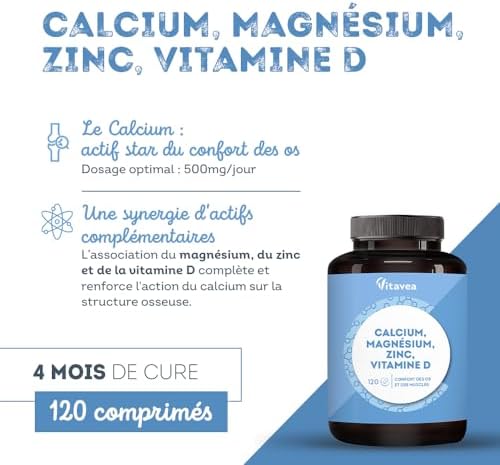 Vue 2 de Calcium Magnesium Zinc Vitamine