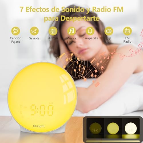 Vue 5 de Suright Reveil Lumiere Du