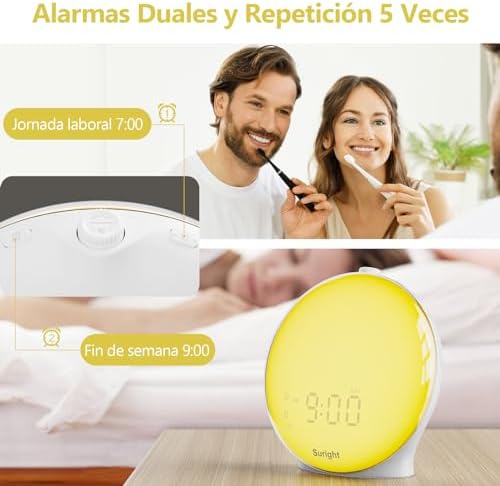 Vue 6 de Suright Reveil Lumiere Du