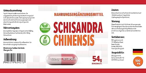 Vue 4 de Schisandra Chinensis Mg Equivalent