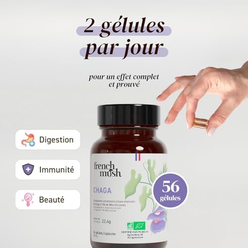 Vue 3 de Chaga Bio Gelules Mg
