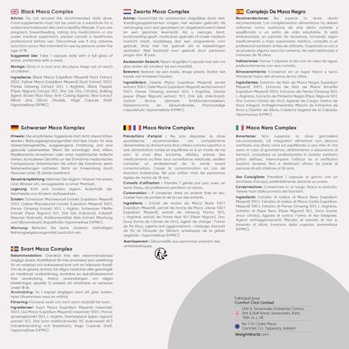 Vue 5 de Maca Noire Avec Ginseng