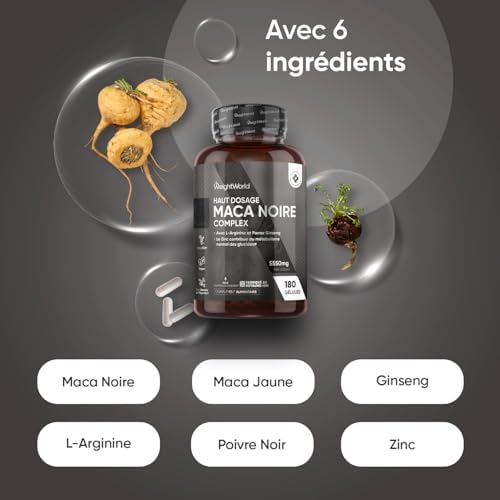 Vue 7 de Maca Noire Avec Ginseng