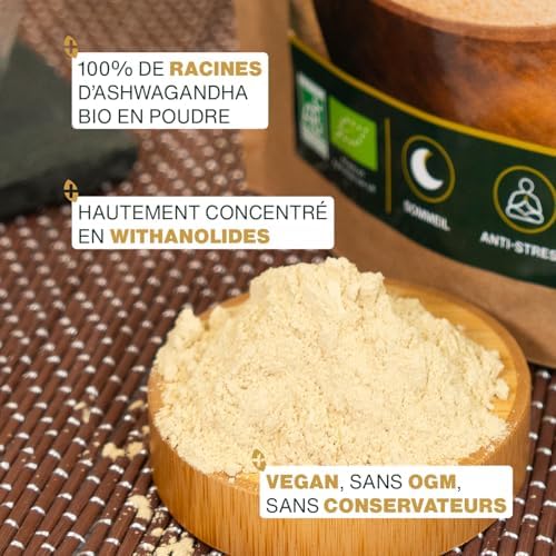 Vue 3 de Ashwagandha En Poudre Bio