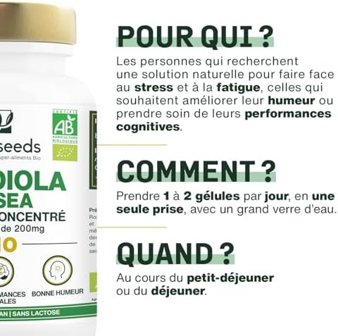 Vue 3 de Rhodiola Rosea Bio Extrait