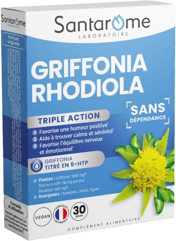 Santarome Griffonia Rhodiola Gelules