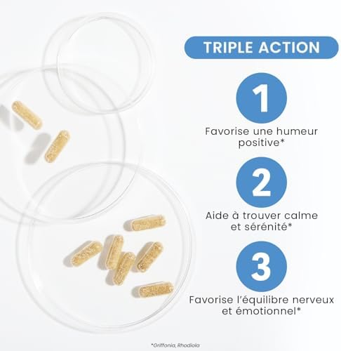 Vue 3 de Santarome Griffonia Rhodiola Gelules