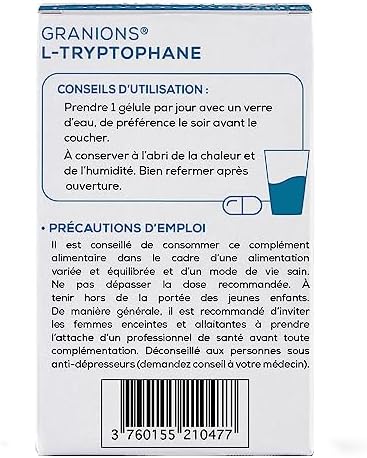 Vue 2 de Granions Ltryptophane Complement Alimentaire