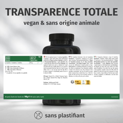Vue 5 de Ltryptophane Hautement Dose Mg