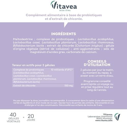 Vue 7 de Vitavea Bienetre Probiotiques Prebiotique