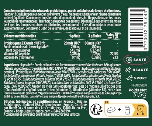 Vue 6 de Nutri Co Probiotique Flore