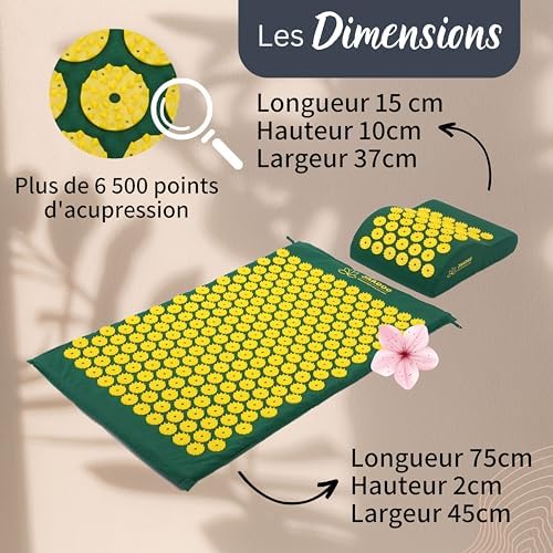 Vue 2 de Tapis Acupression Pour Relaxation