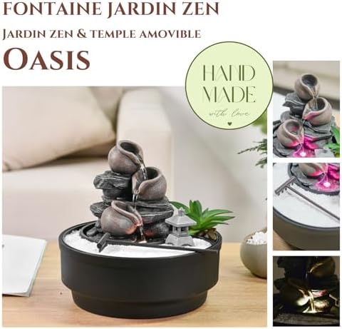 Vue 2 de Fontaine Dinterieur Jardin Zen