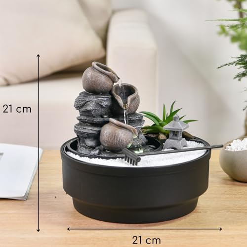 Vue 4 de Fontaine Dinterieur Jardin Zen