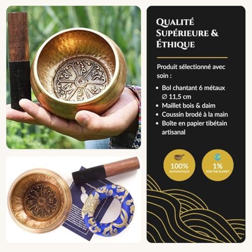 Vue 5 de Bol Tibetain Chantant Meditation