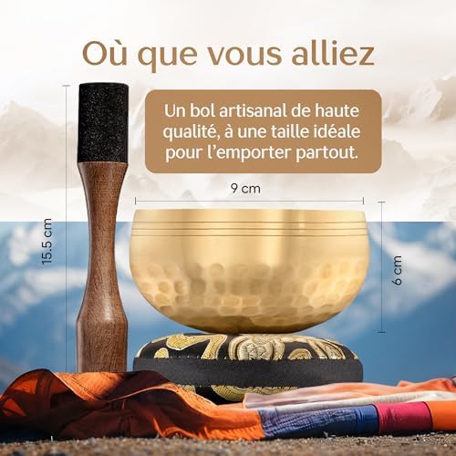 Vue 4 de Authentiques Bols Chantants Tibetains