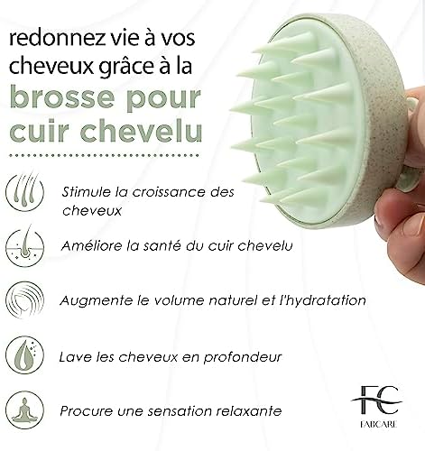 Vue 3 de Fabcare Brosse Cuir Chevelu