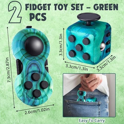 Vue 2 de Pcs Fidget Toy Cube