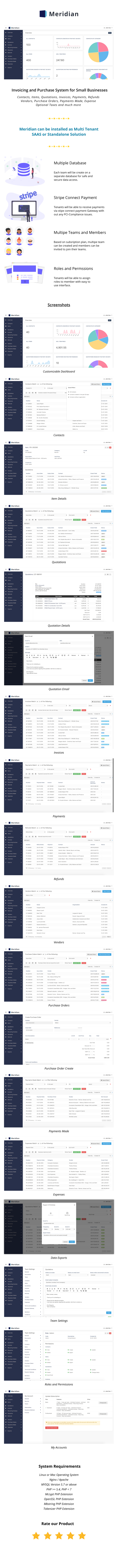 Meridian - SAAS Platform for Invoicing and Purchasing - 2