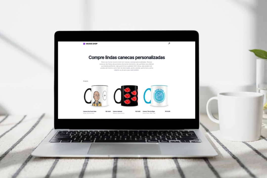 Mockup of Muggs Shop