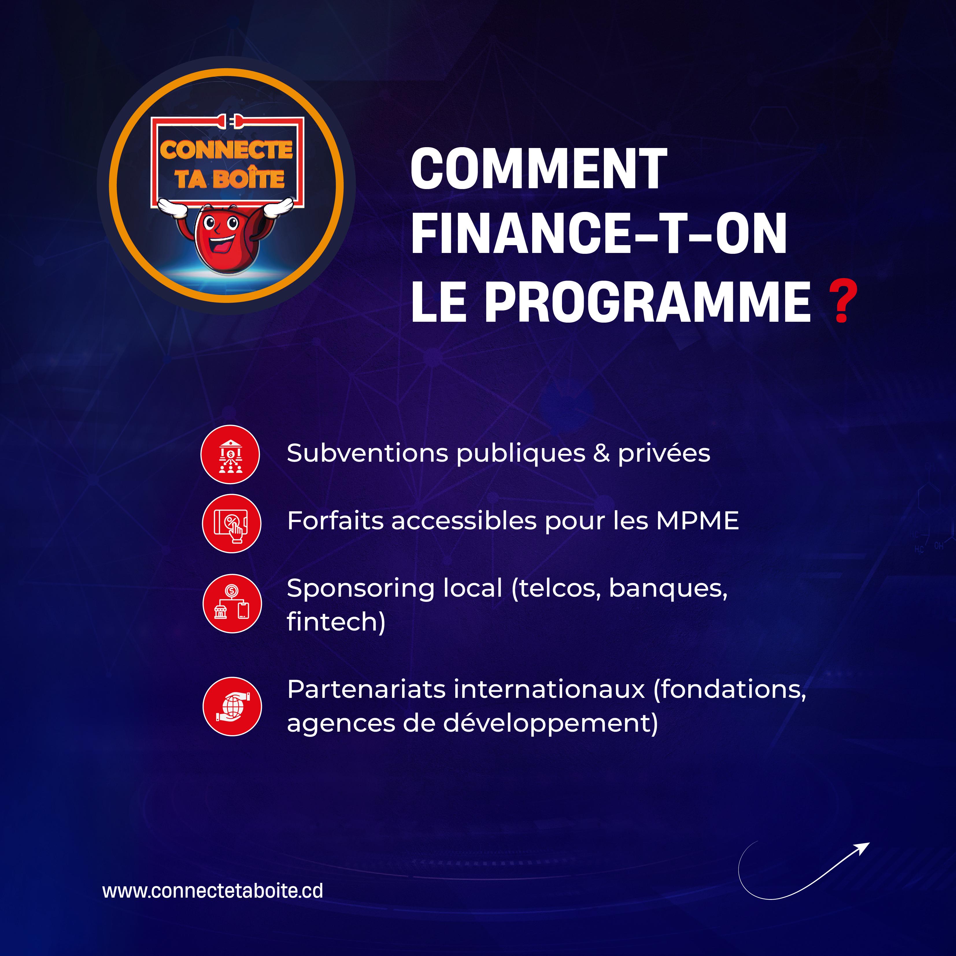 Financement du programme
