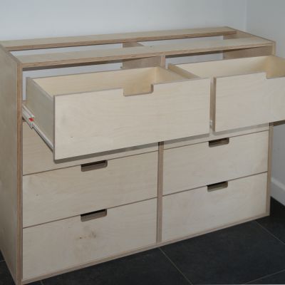 Birch Ply chest of drawers