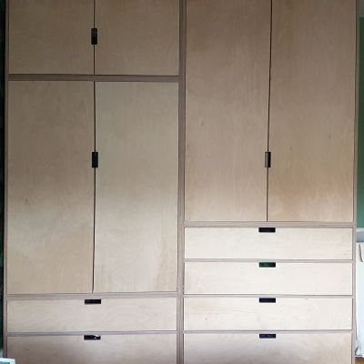 Birch Ply Wardrobe