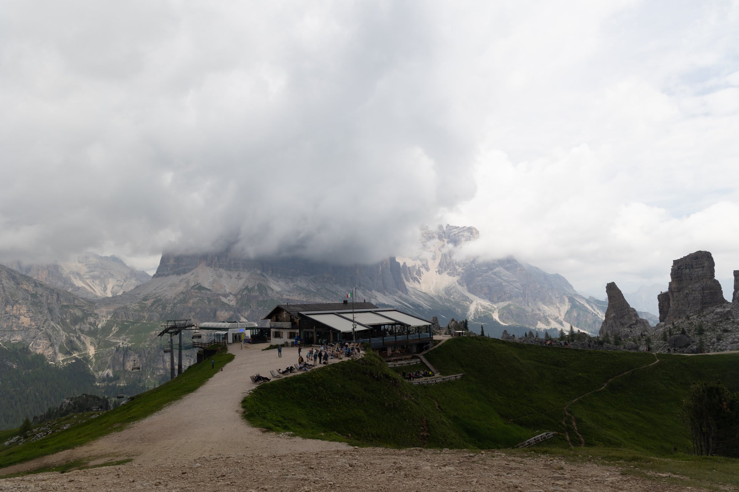 Morning view from the meadow as we began our hike toward Cinque Torri6