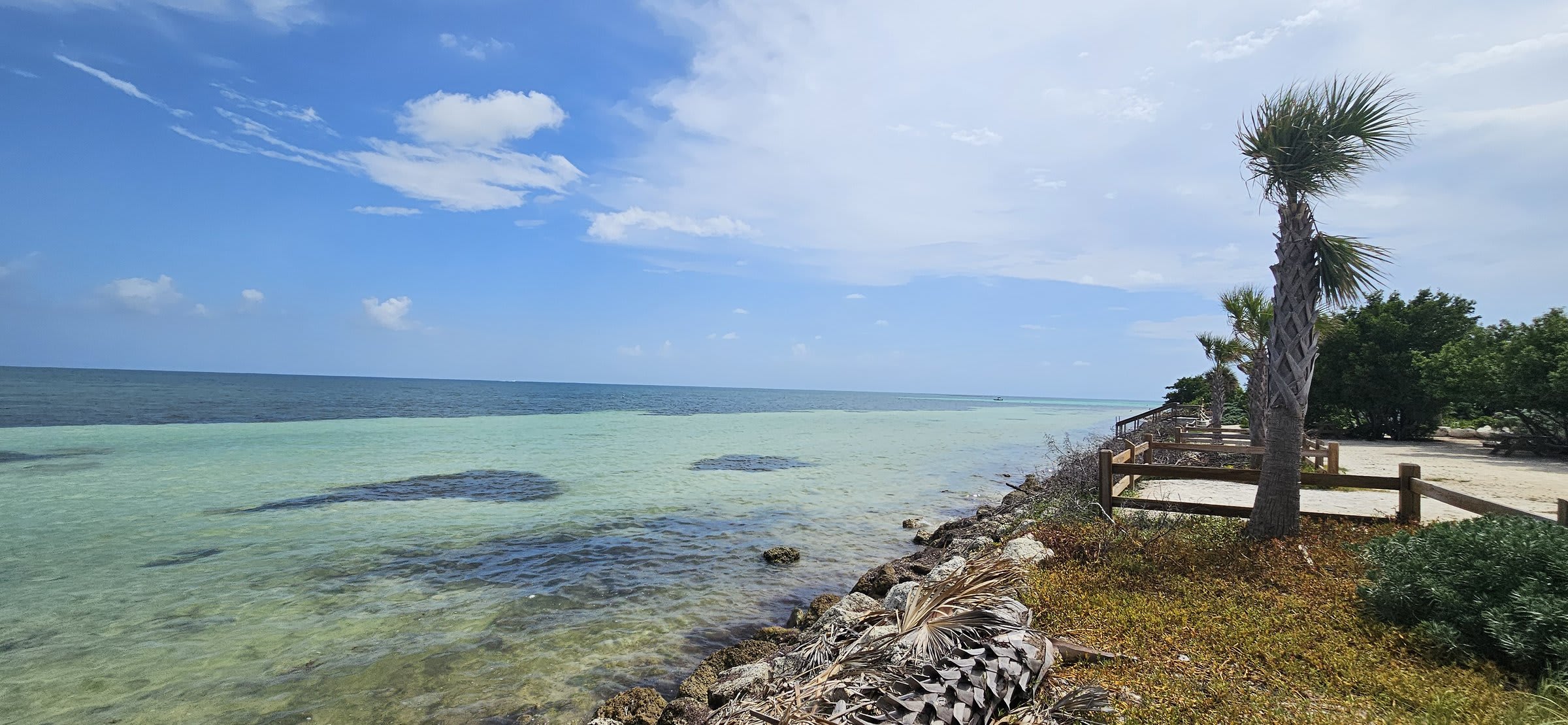 First glimpse of Key West from the car window