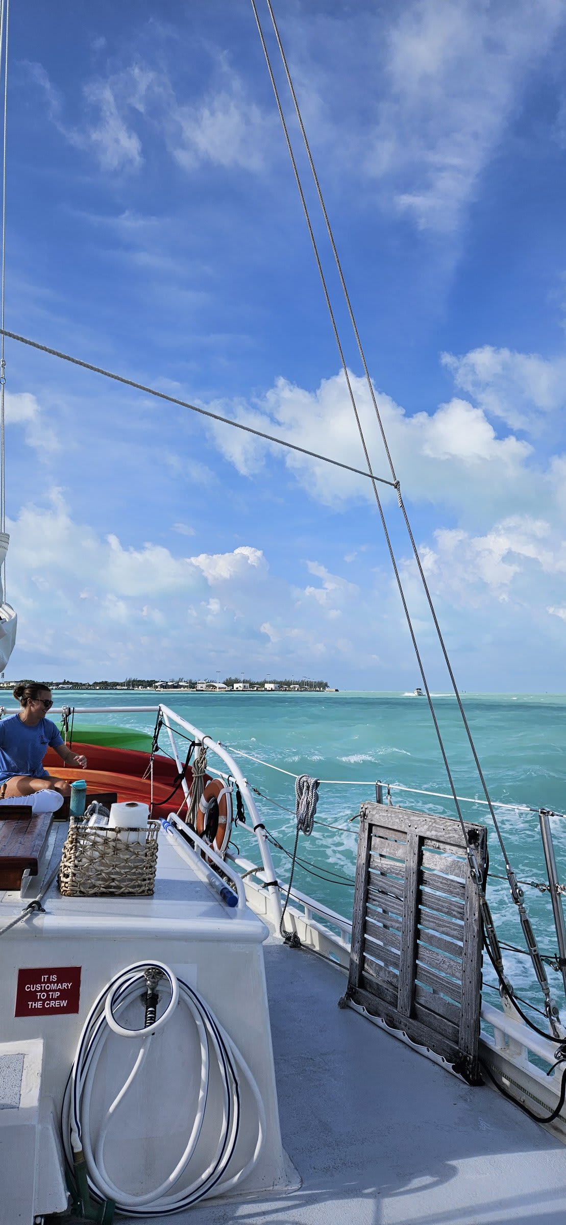 Boat views on a sunny Key West water tour
