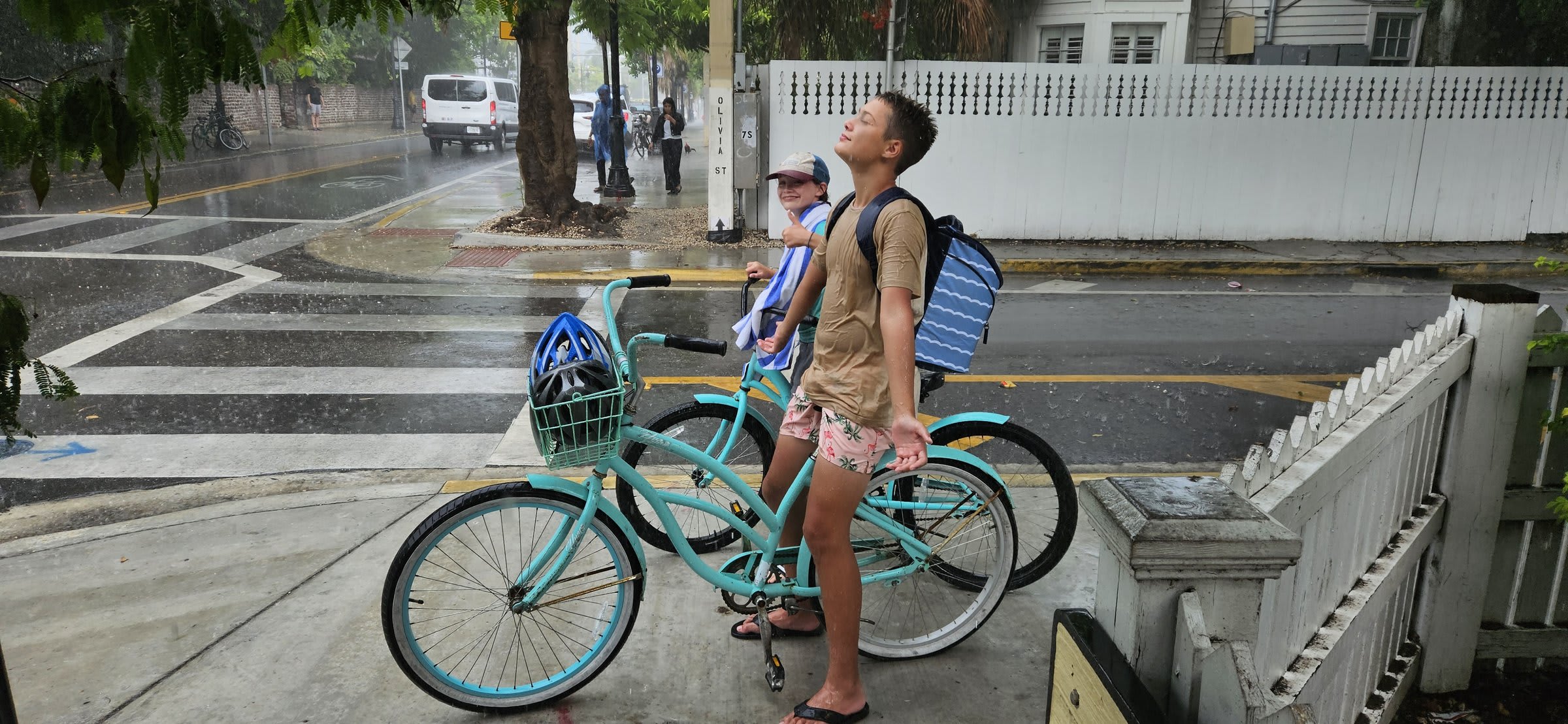 Enjoying the rain