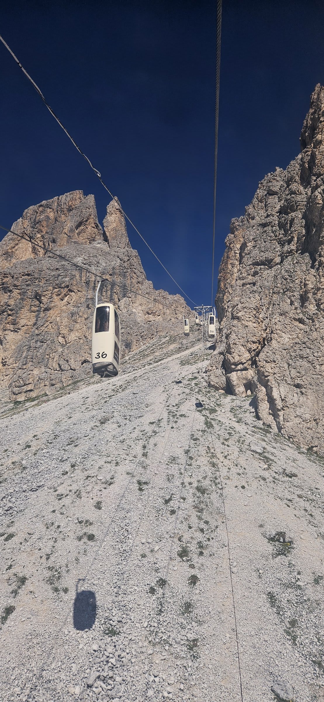 Coffin Gondola headed up to the saddle