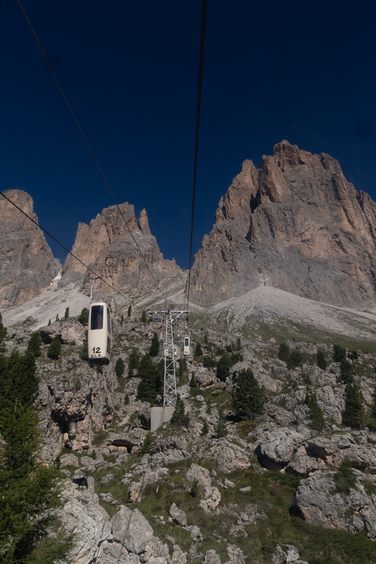 Coffin Gondola headed up to the saddle