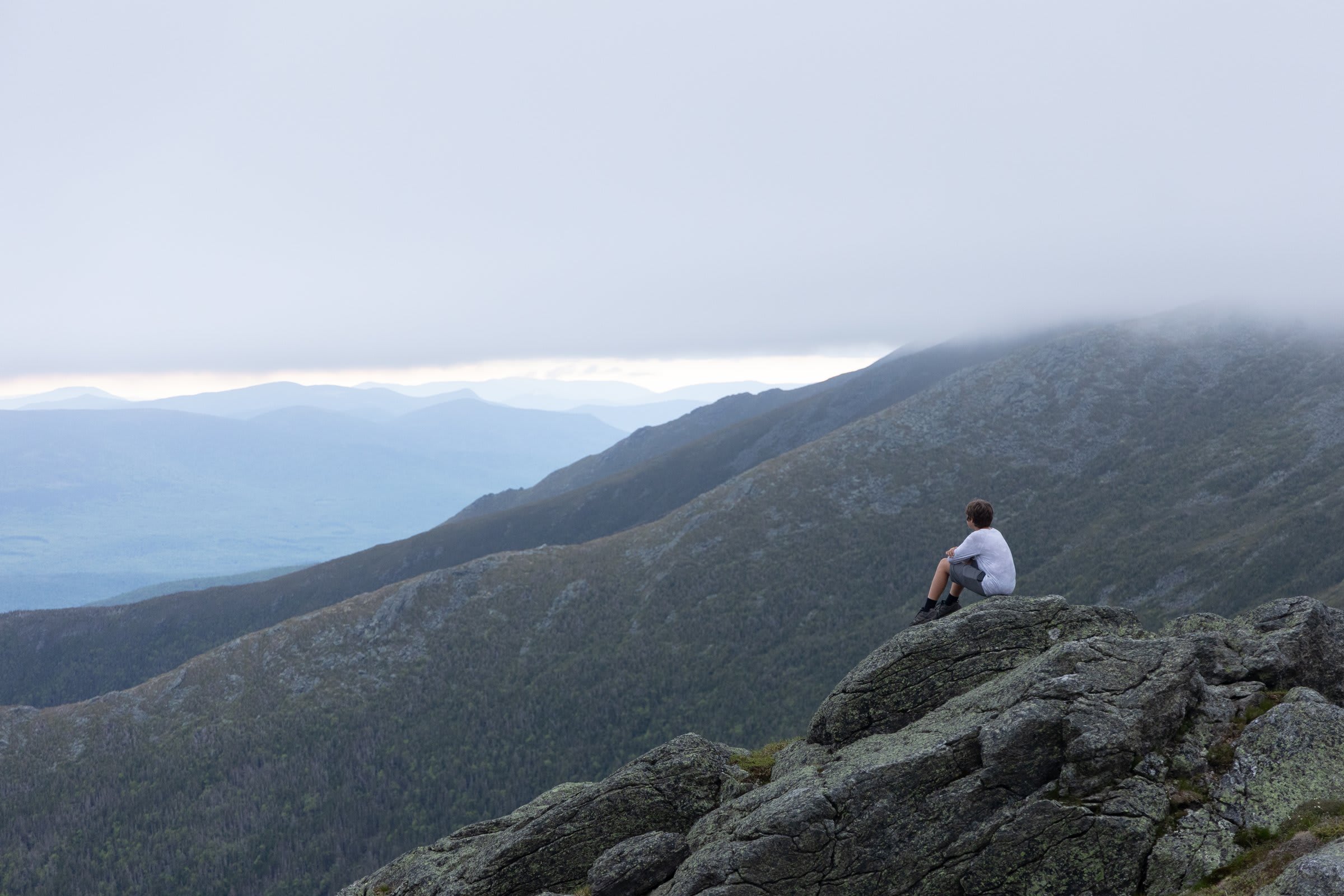 Mountain views during the ascent
