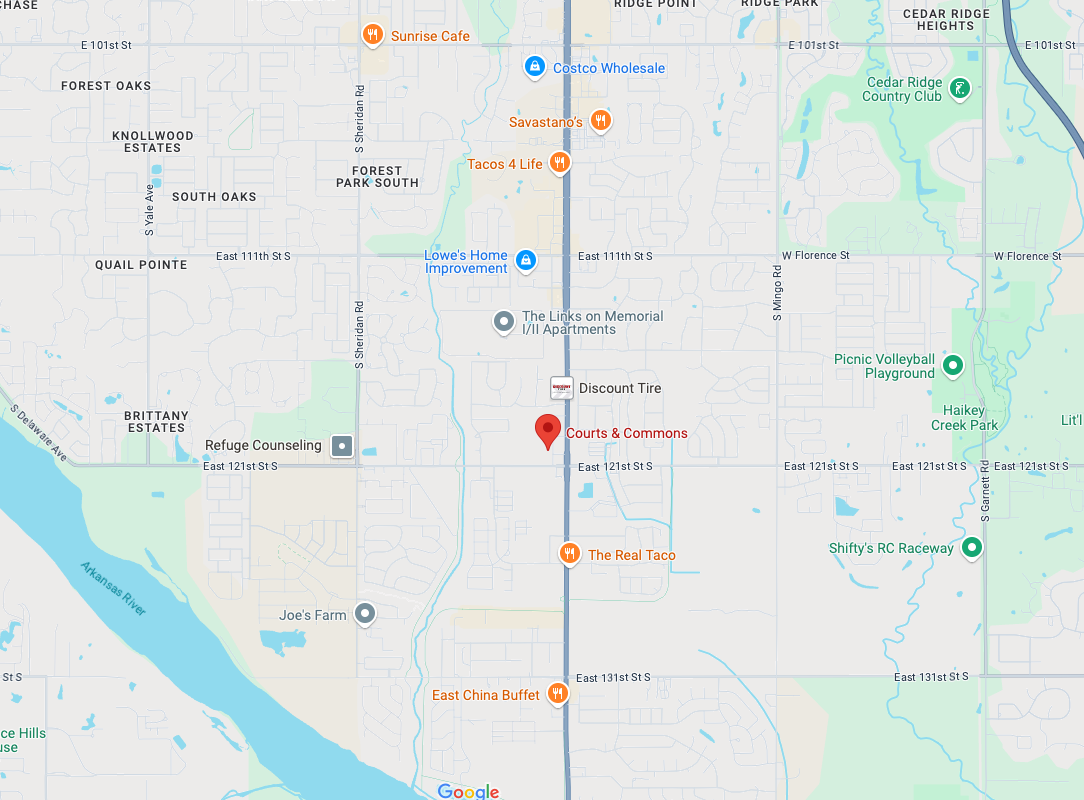 Courts & Commons Location Map