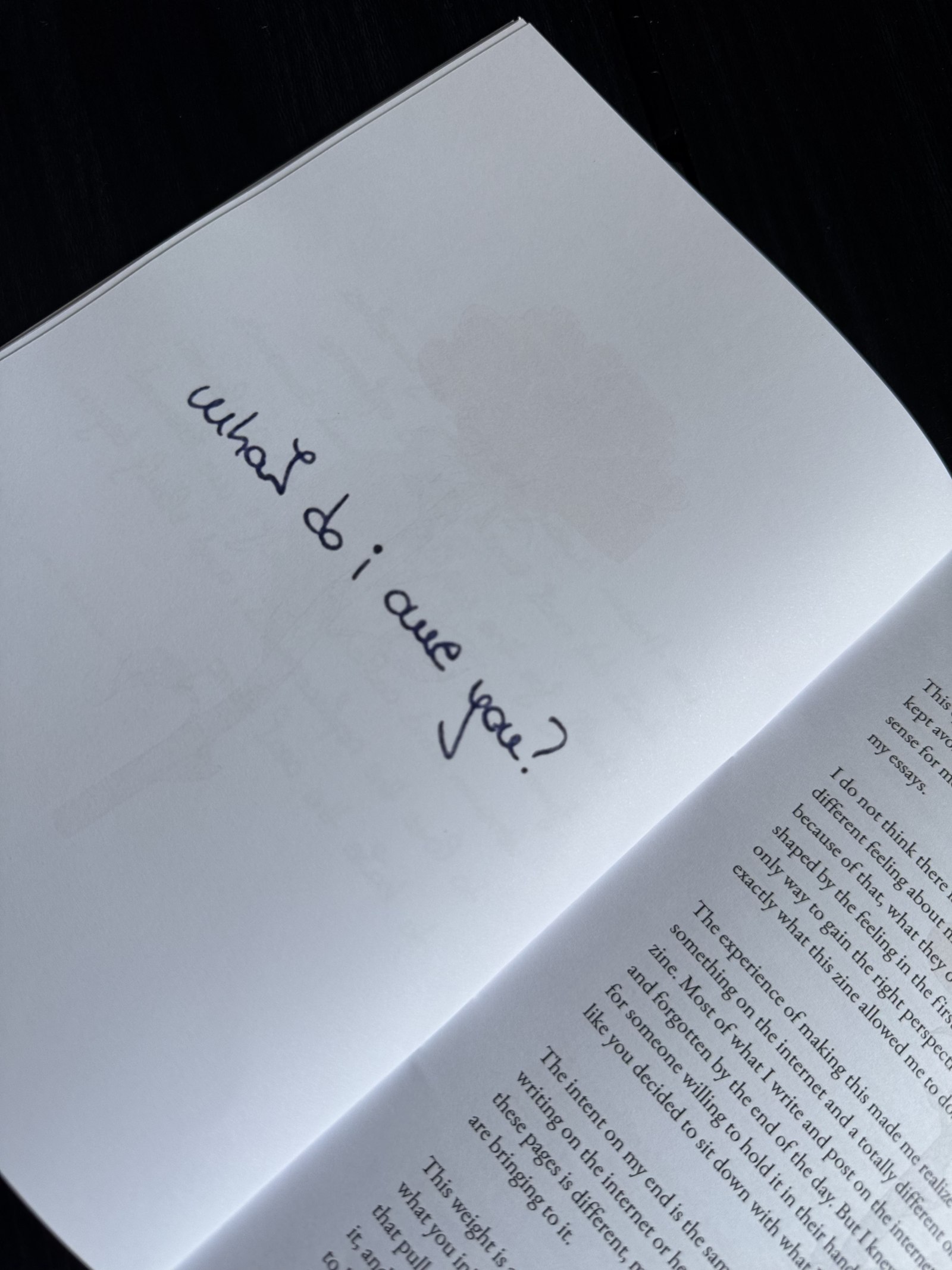 A page from The Hidden I — Zine #0.