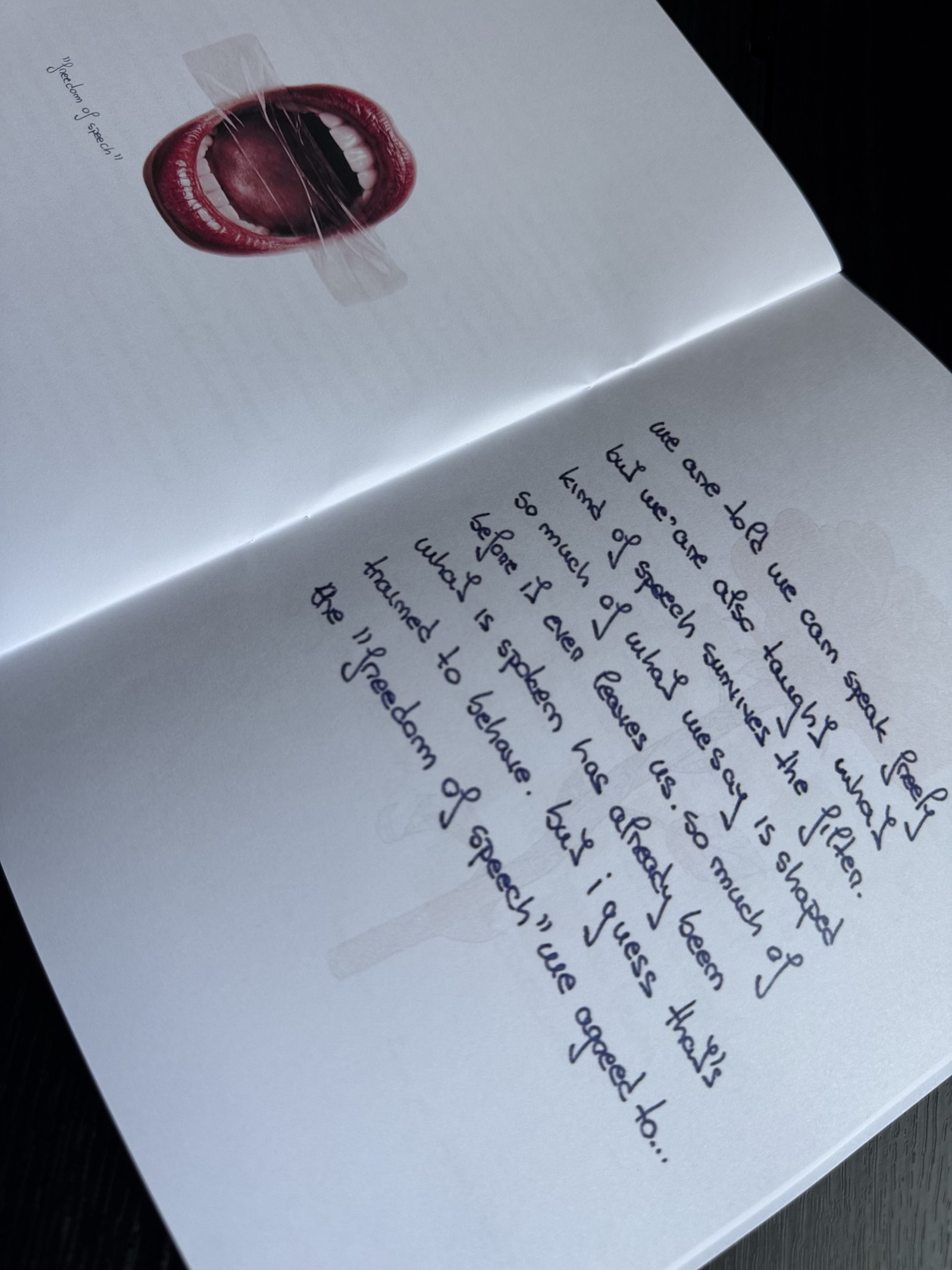 A page from The Hidden I — Zine #0.